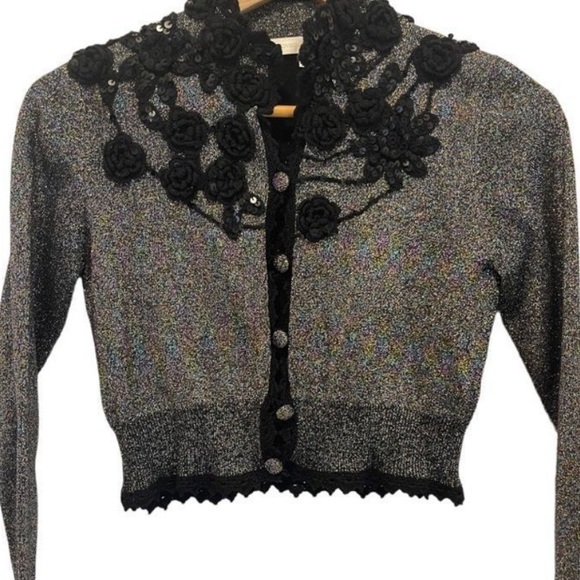 Loveshack fancy Melon cropped cardigan rare - Picture 5 of 5